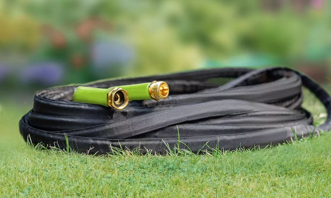 iMounTEK Non-Expandable Garden Hose Kink-Free Water Hose Kit - 50FT/75FT/100FT 