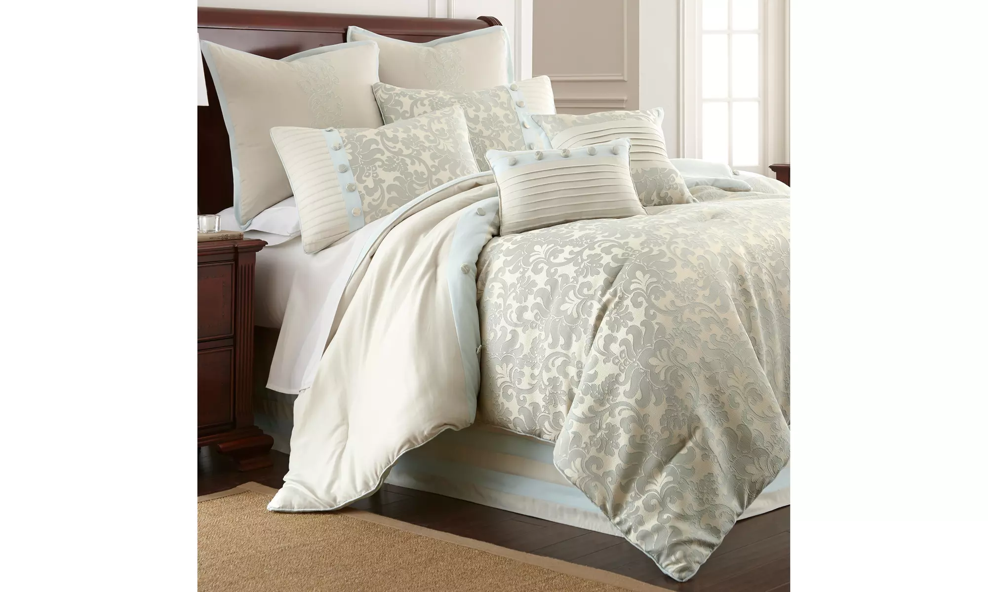Sanctuary Neutral Glam Comforter Sets (8-Piece) - Primary Image