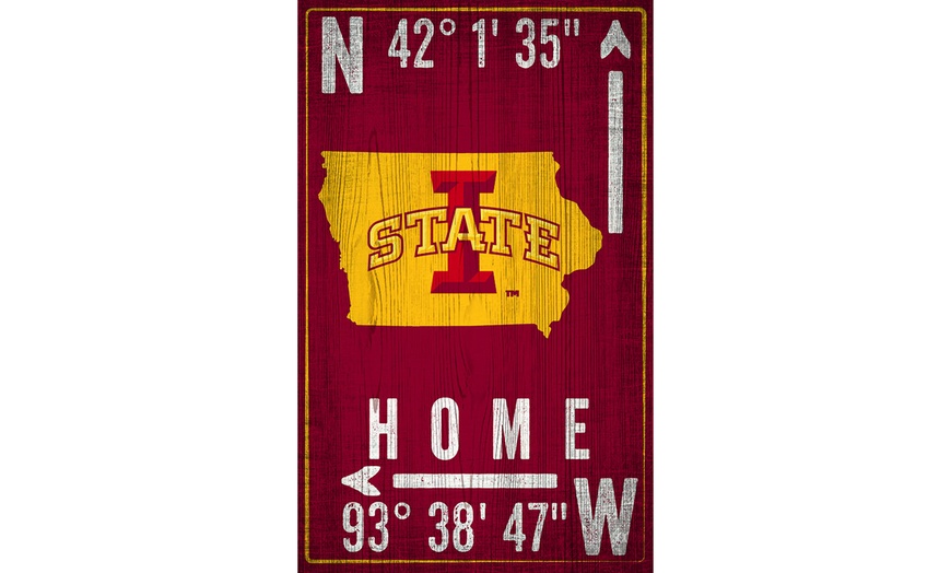 Image 17: Fan Creations NCAA Team Coordinates Sign