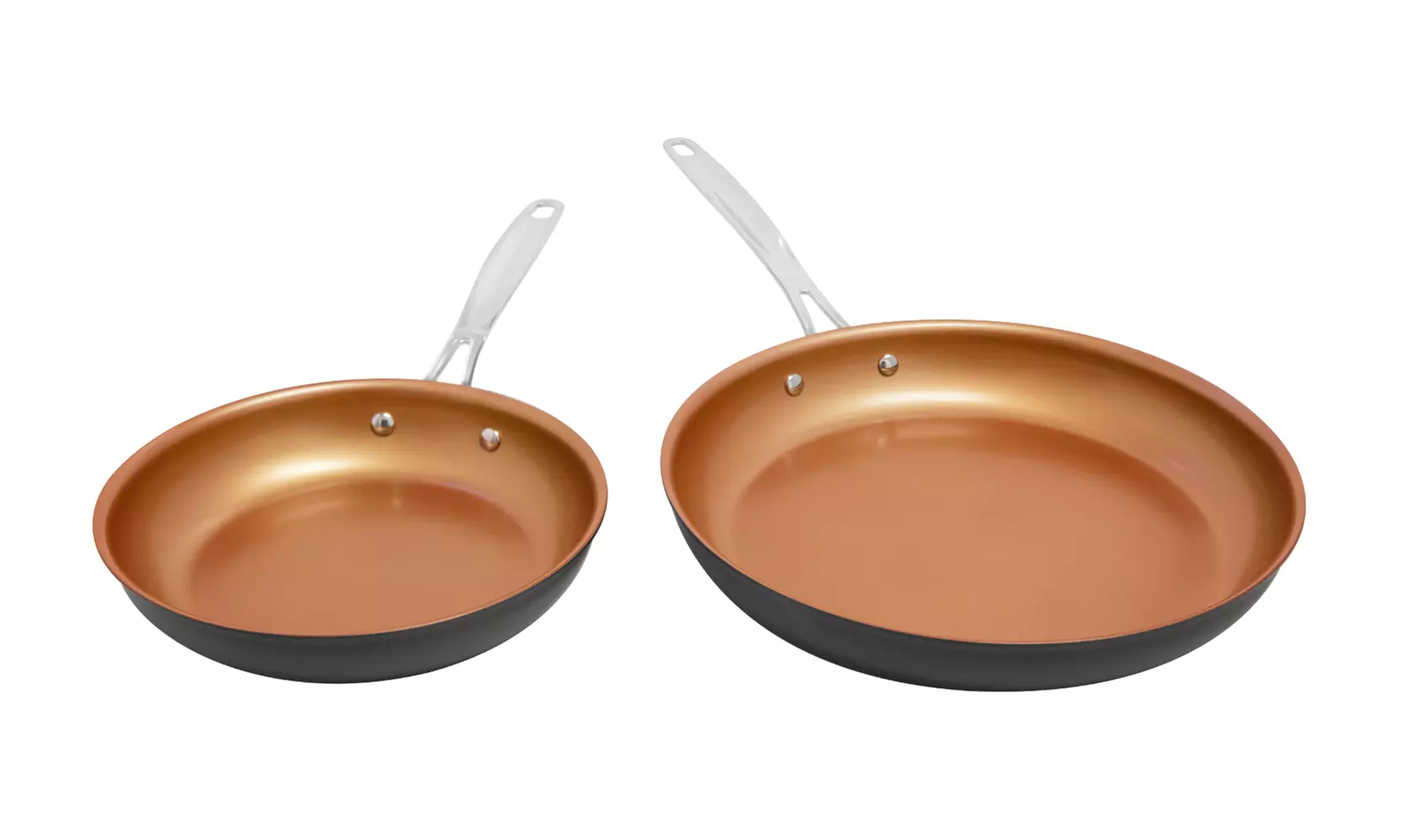 Nuwave 9" and 12" Hard Anodized Fry Pan Set with Ceramic Interior - Primary Image