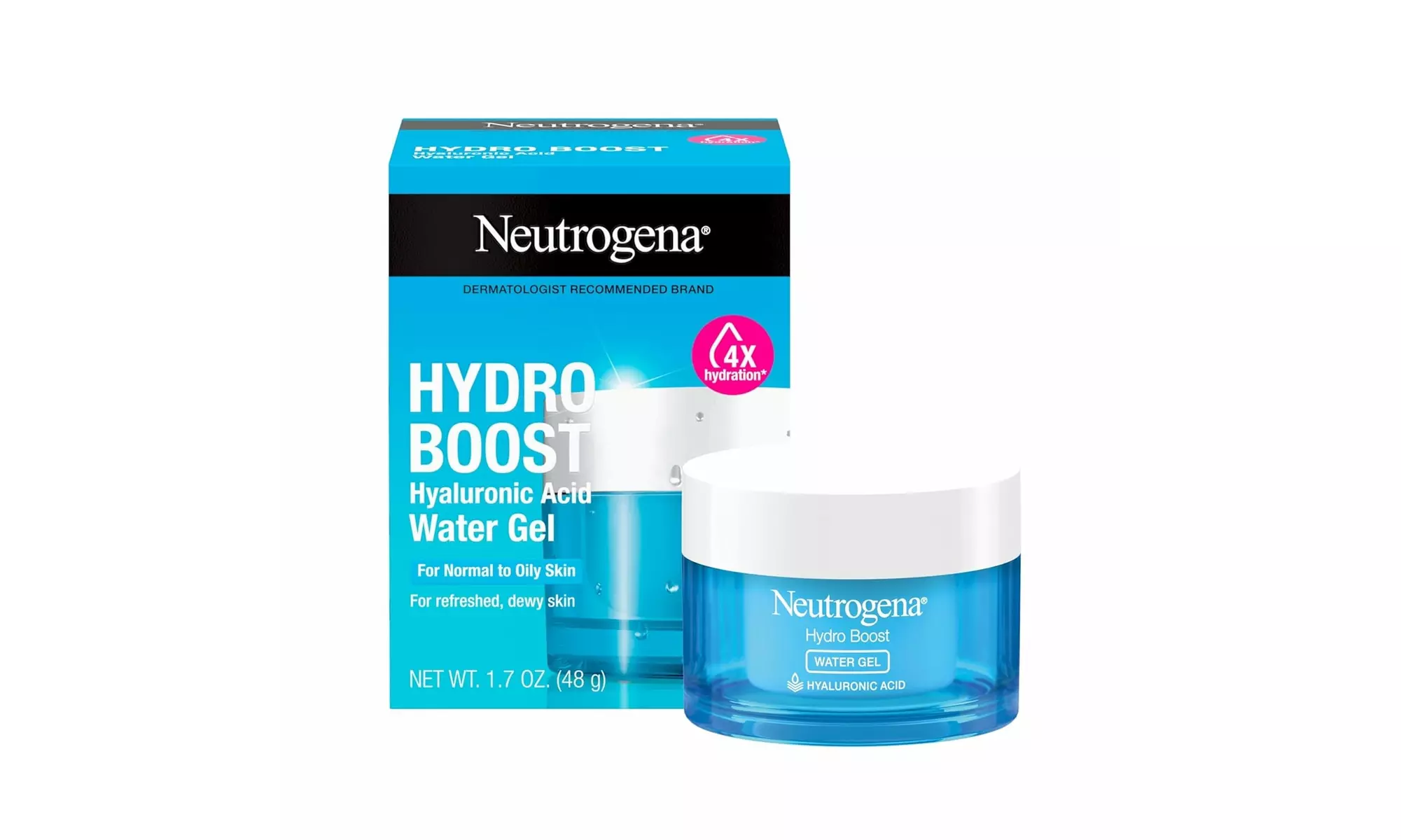2-Pack Neutrogena Hydro Boost Water Gel with Hyaluronic Acid 1.7 Fl. Oz.