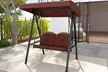 Costway 2-Person Outdoor Porch Swing Swing Loveseat with A-Shaped Metal Stand - Second Medium