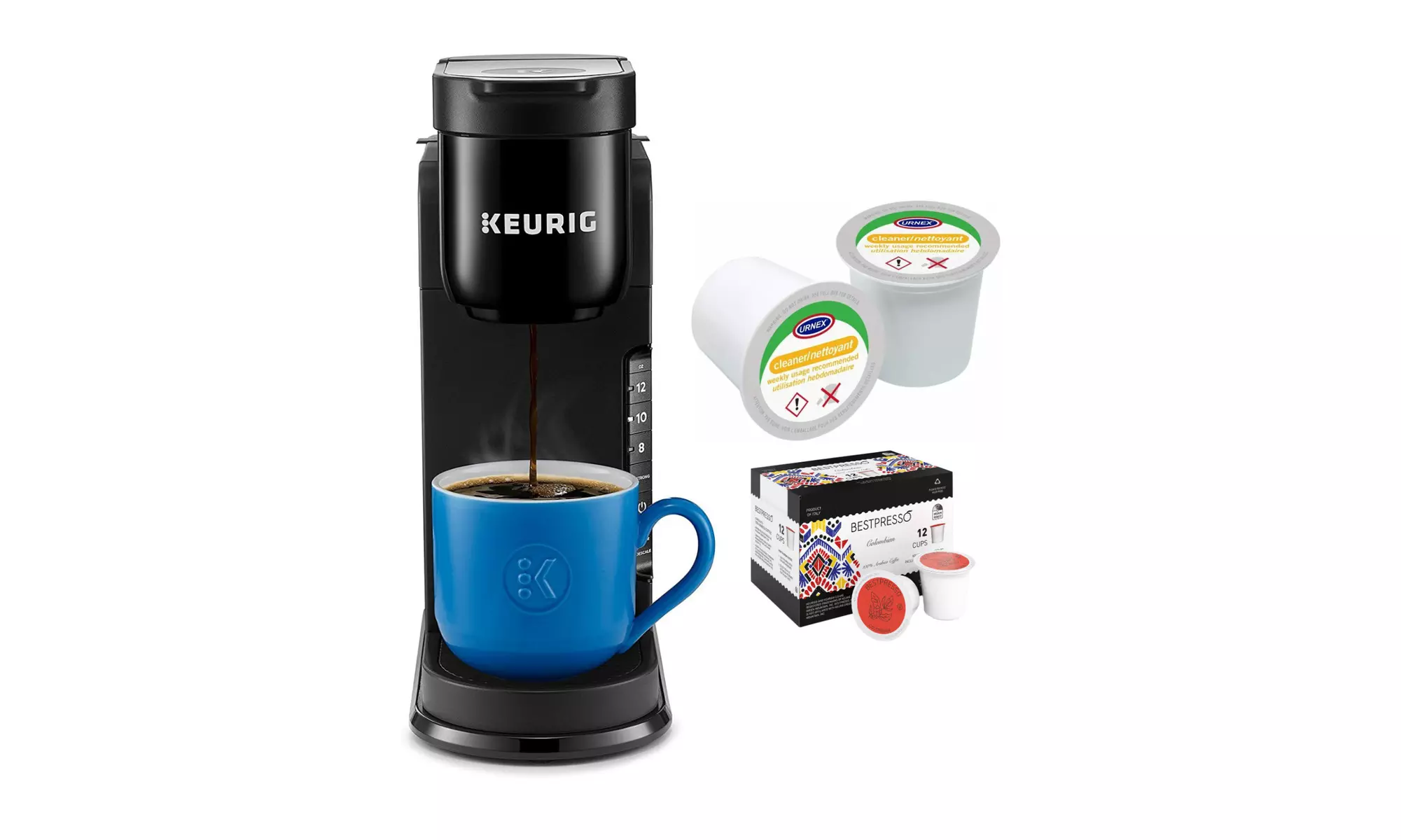 Keurig K-Express Single Serve Coffee Brewer (Black) with Cleaning Cups and K-Cup - Primary Image