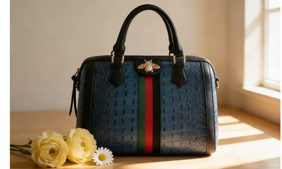 Large capacity Satchel handbag shoulder bag with Detachable Crossbody Strap