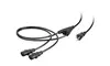 Monoprice 6ft 18AWG Power Cord Splitter Cable 10A NEMA 5-15P to 2x  C13 