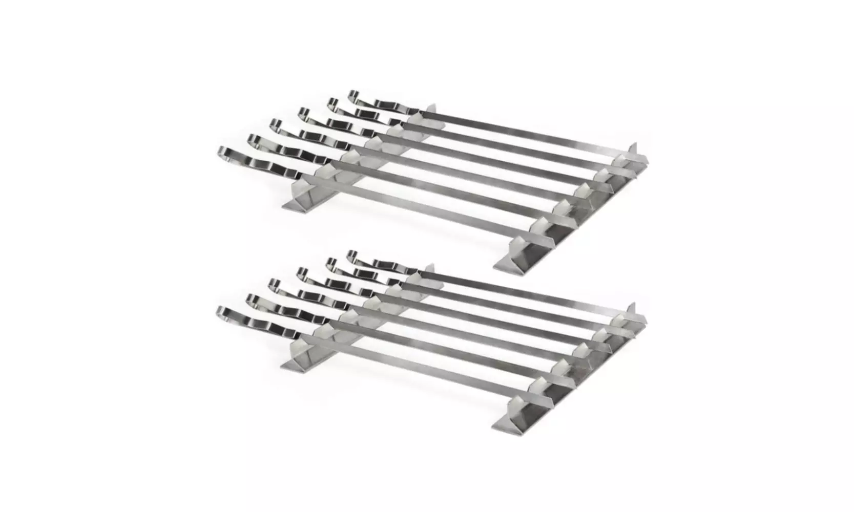 Mtoye Steven Raichlen Stainless Kabob Rack with Flat Skewers (2-Pack) Bundle - Primary Image