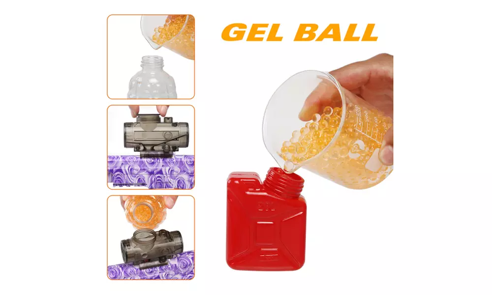 Electric Gel Ball Blaster Toy Guns,Full Auto Splatter Ball Blasters Purple