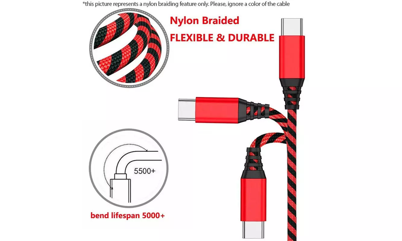 10x USB-C USB Type C Fast Charge & Sync Cable For Samsung Galaxy S8 S9 S10 Note9 - Second Medium