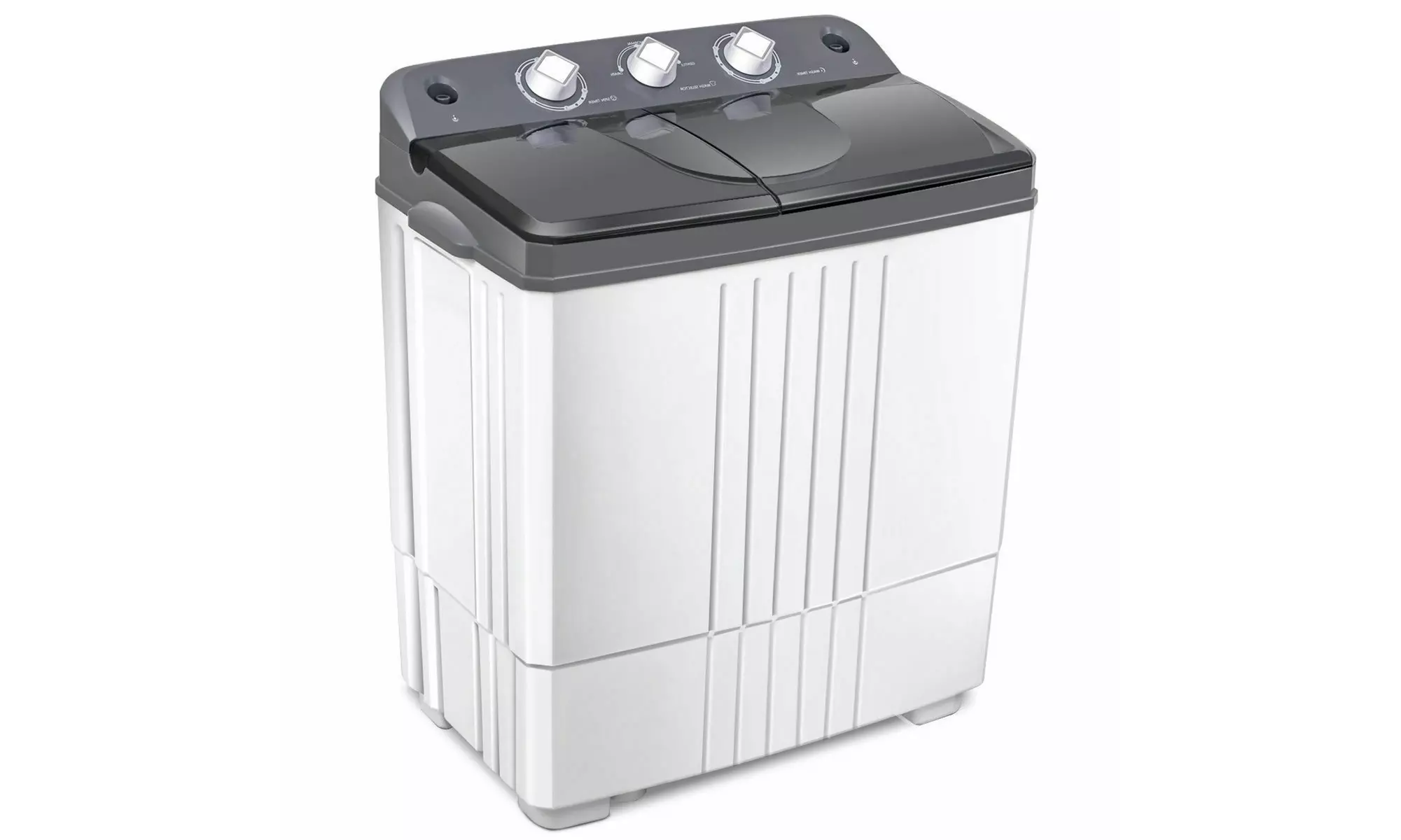 Costway Portable Washing Machine Compact Twin Tub 20 lbs Capacity Washer Spinner - Primary Image