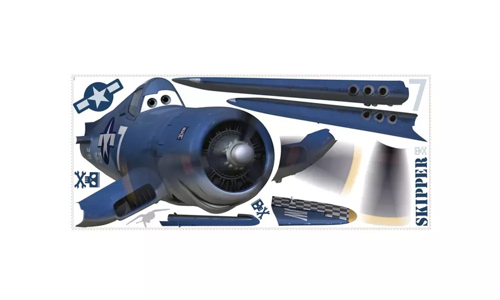 Roommates Disney Planes Skipper Giant Wall Decal - Primary Image