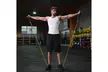 Exercise Band, Fitness Resistance Elastic Band with Foam Handles   - Second Medium