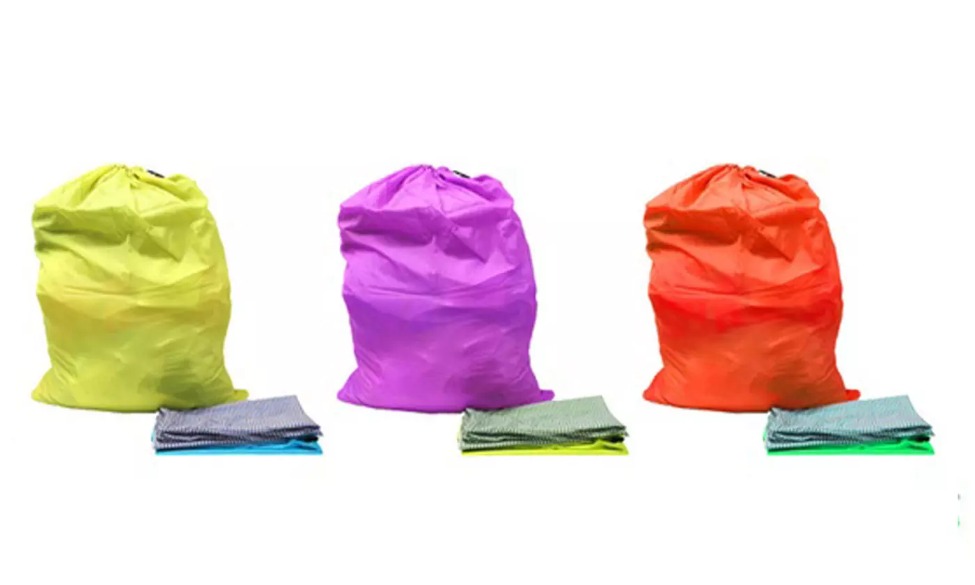 Large 30 X 40 Laundry Bag with Cord in Assorted Colors Patterns - Primary Image