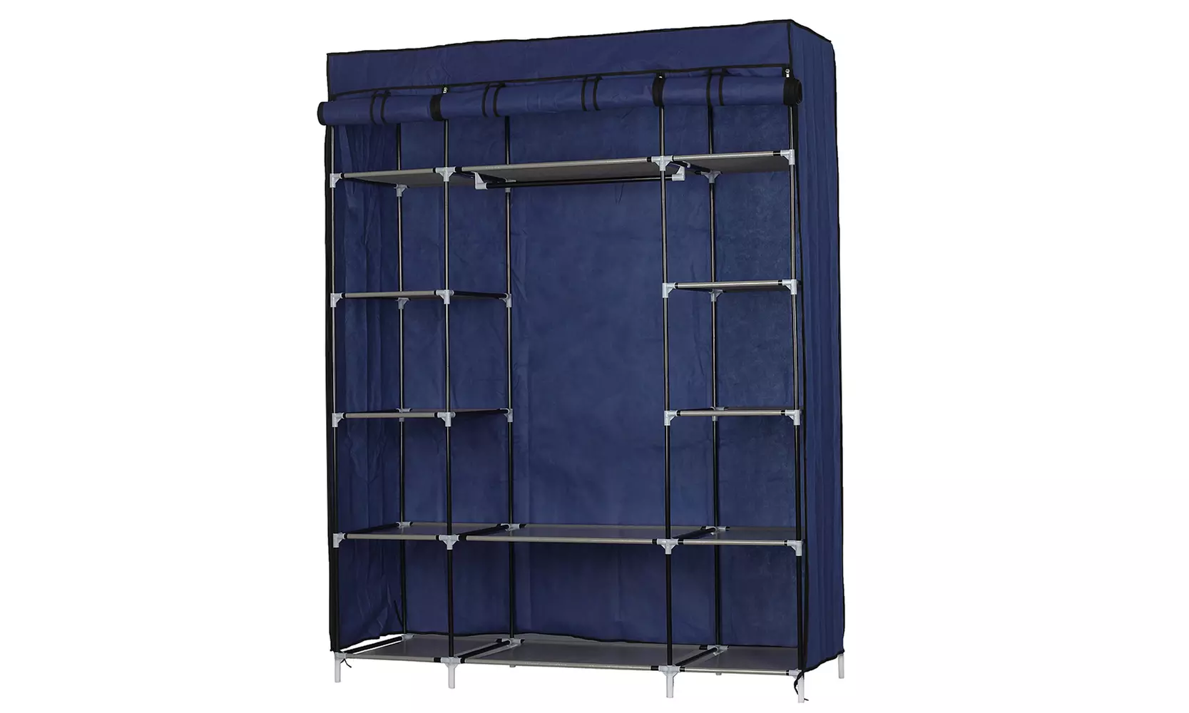 5-Layer Portable Non-woven Fabric Clothes Organizer Wardrobe Storage Closet - Primary Image