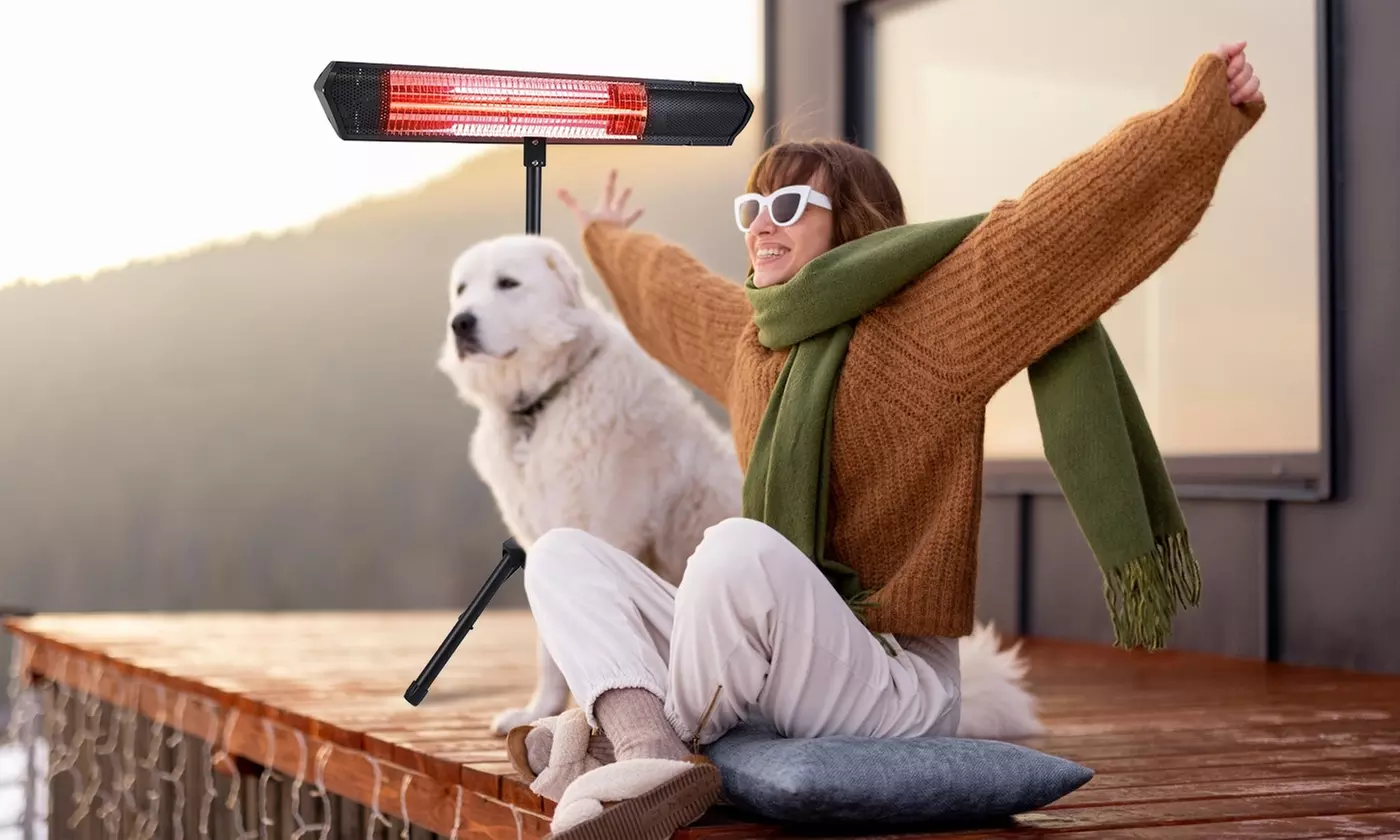 iMounTEK Infrared Hanging Electric Heat Lamp Outdoor Patio Heater