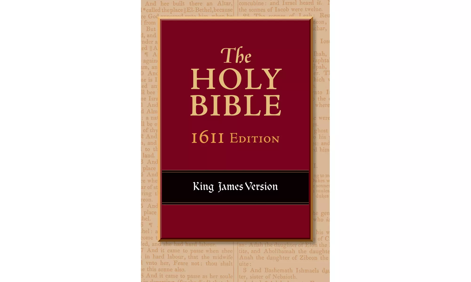 Hendrickson Publishers 991625 Kjv 1611 Edition Bible Black Genuine - Primary Image