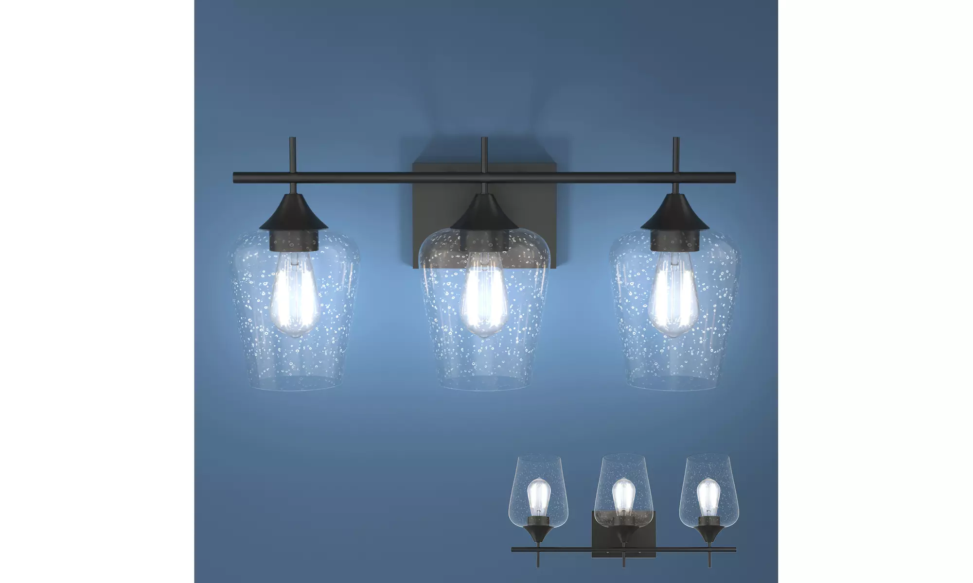 Costway 3-Light Wall Sconce Modern Bathroom Vanity Light Fixtures - Primary Image