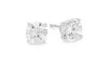 14k White Gold Solitaire Diamond Earrings, 1/2 Ct