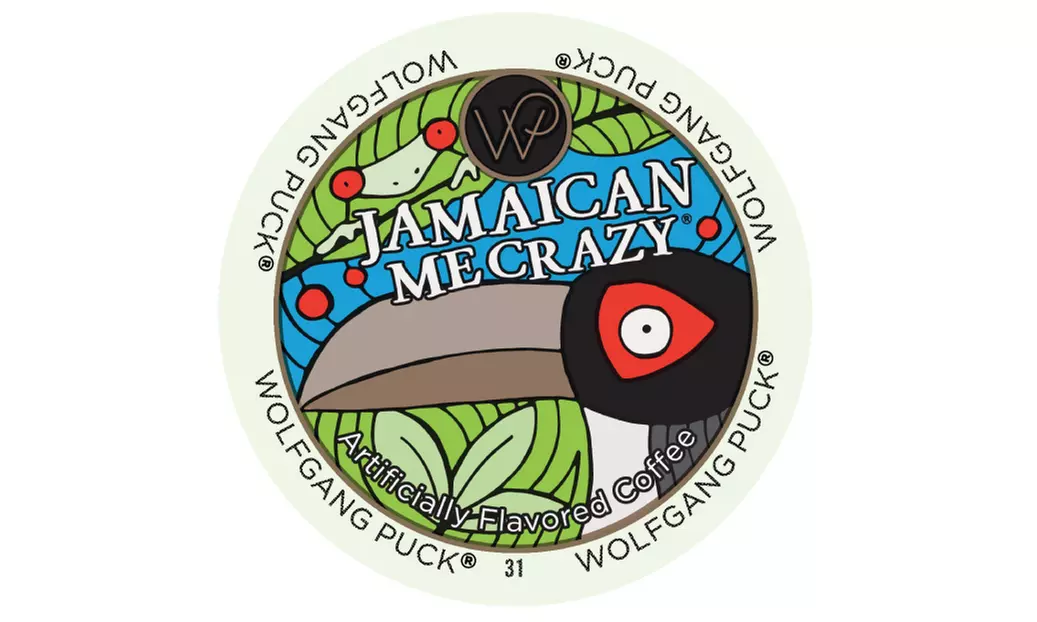  Wolfgang Puck Jamaican Me Crazy K-Cup Coffee, Compatible with All K-Cup Brewers - Primary Image
