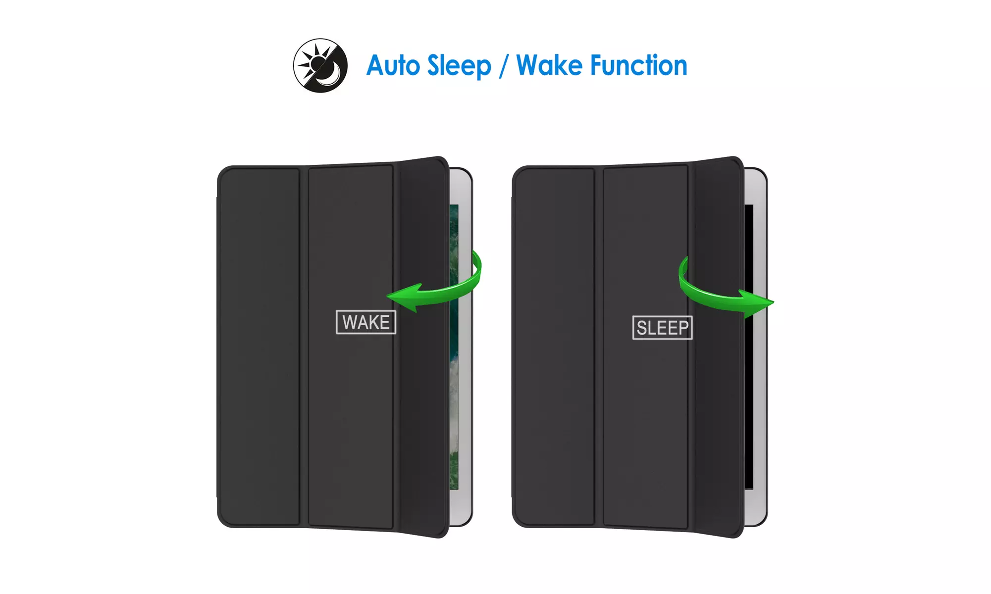 JETech Case for iPad Pro 9.7-Inch 2016 Model, Smart Cover Auto Wake/Sleep