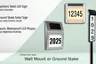 Solar LED House Address Sign with Custom Numbers - Second Medium