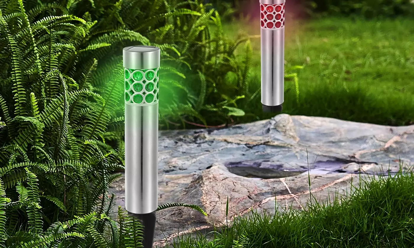 Solarek LED Color-Changing  Solar Pathway & Garden Stake Lights