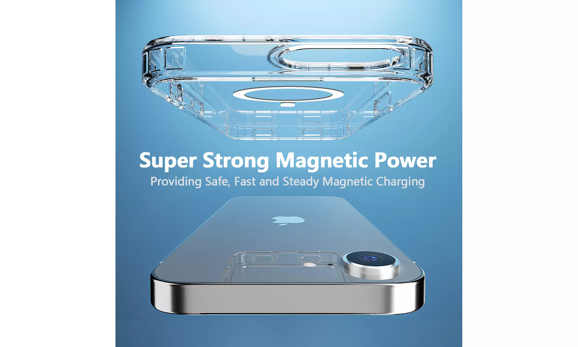 AICASE Clear MagSafe Compatible Case for iPhone 16e
