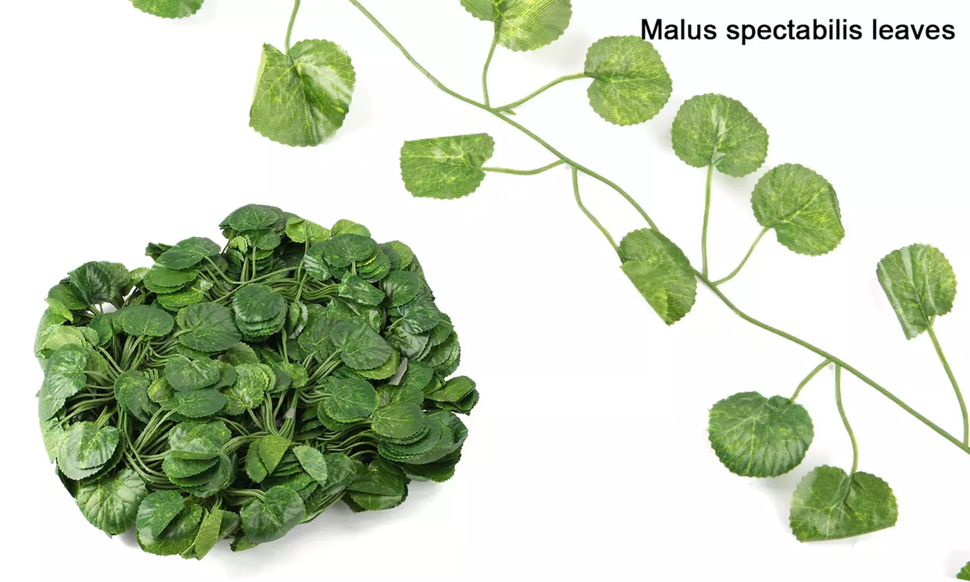 12Pcs Artificial Hanging Plants Fake Leaves Greeny Chain Wall Room Garden Decor