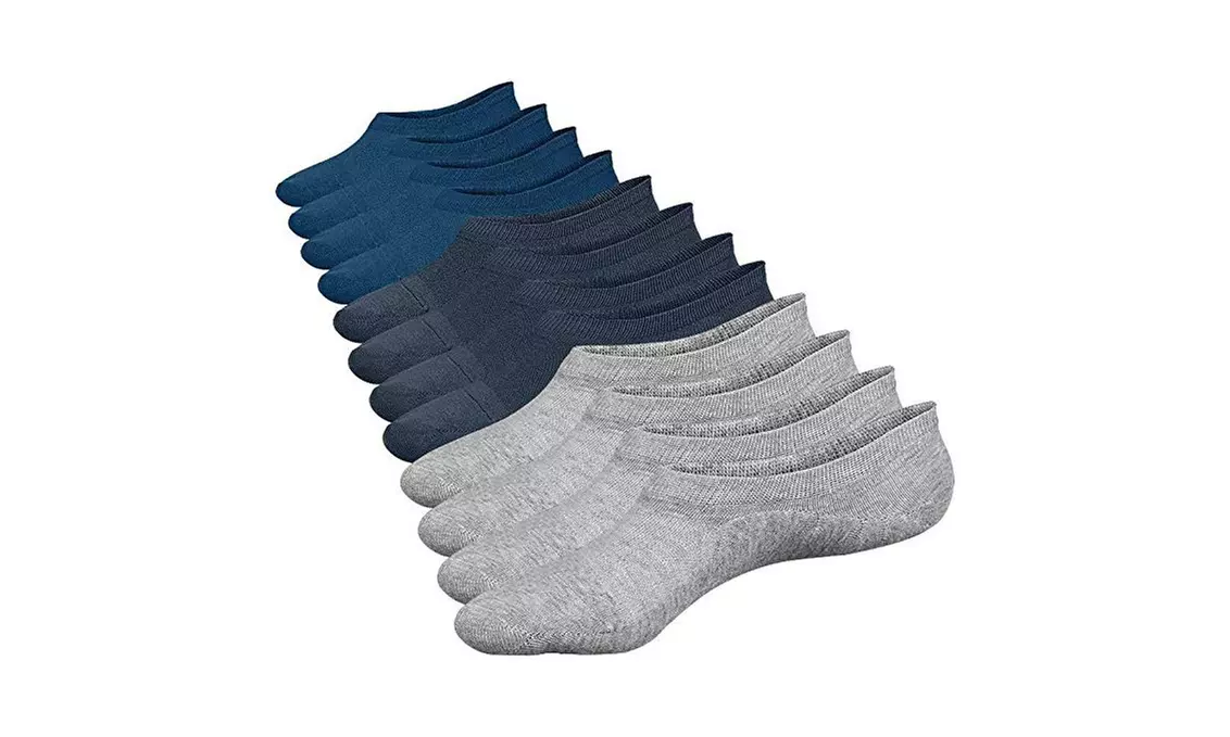 Closemate No Show Socks 6 Pairs Non Slip Cotton Low Cut Invisible Casual Socks - Primary Image