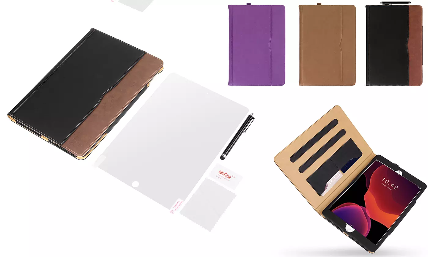 AICase Shockproof Wallet Cover Stand Leather Case For iPad (7th Generation) - Primary Image