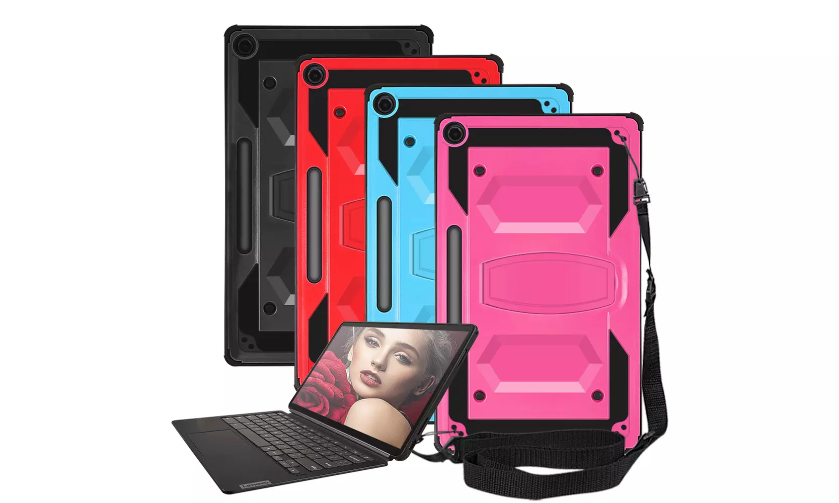 For Lenovo IdeaPad Duet 5 Chromebook 13.3 Inch Hybrid Shockproof Rugged Case - Primary Image