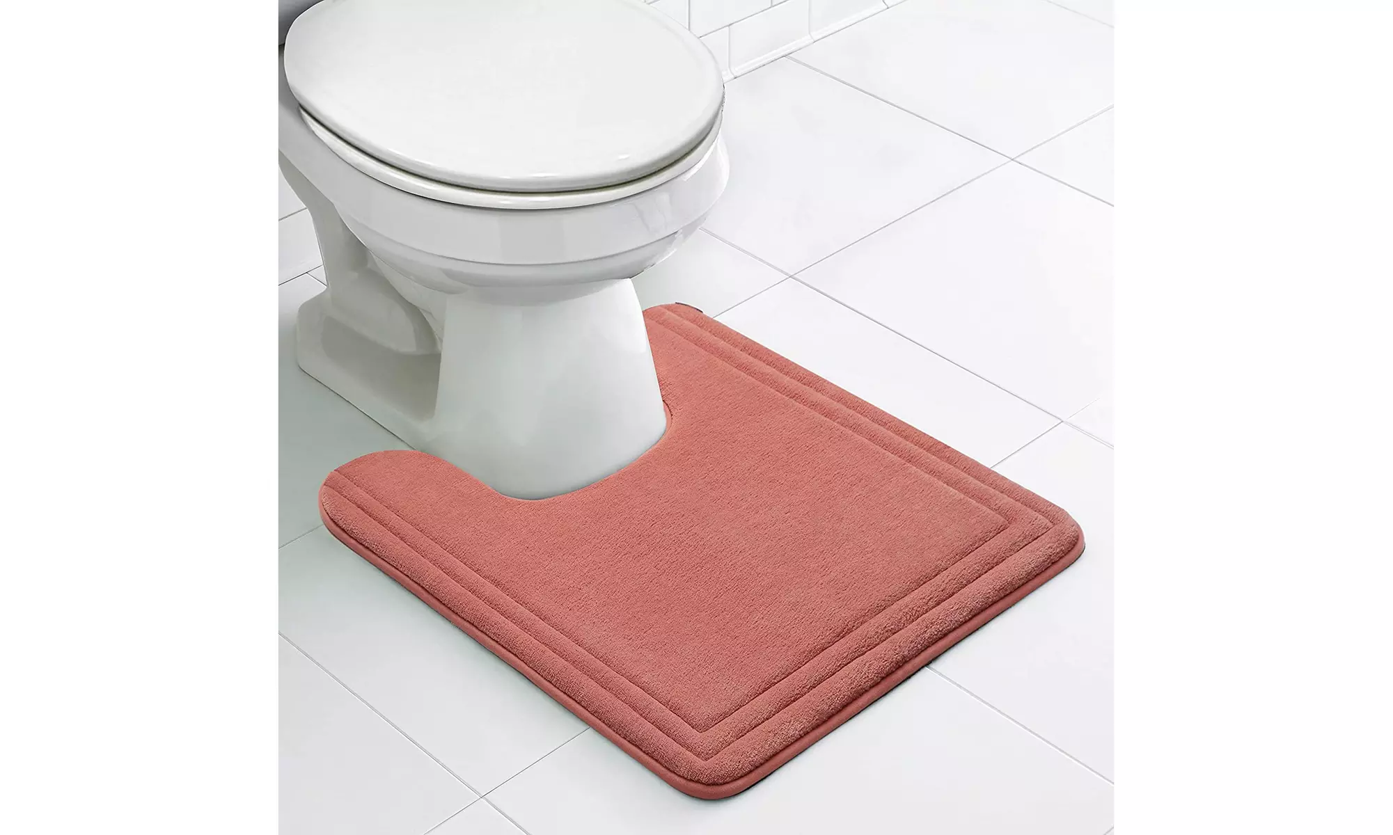 MICRODRY: Quick Drying Memory Foam Contoured Bath Mat - Primary Image
