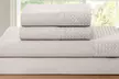 Bamboo 4-Piece 1800 Thread Count luxurious Ultra-soft Waffle Hem Sheet Set - Second Medium