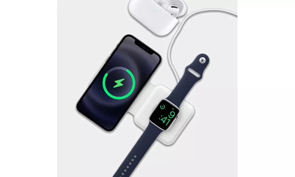 Foldable Magnetic 3-in-1 Charger for Apple Watch, iPhone and AirPods