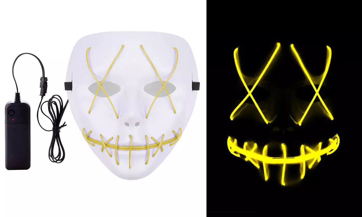 Halloween LED Purge Mask Light Up Funny Masks