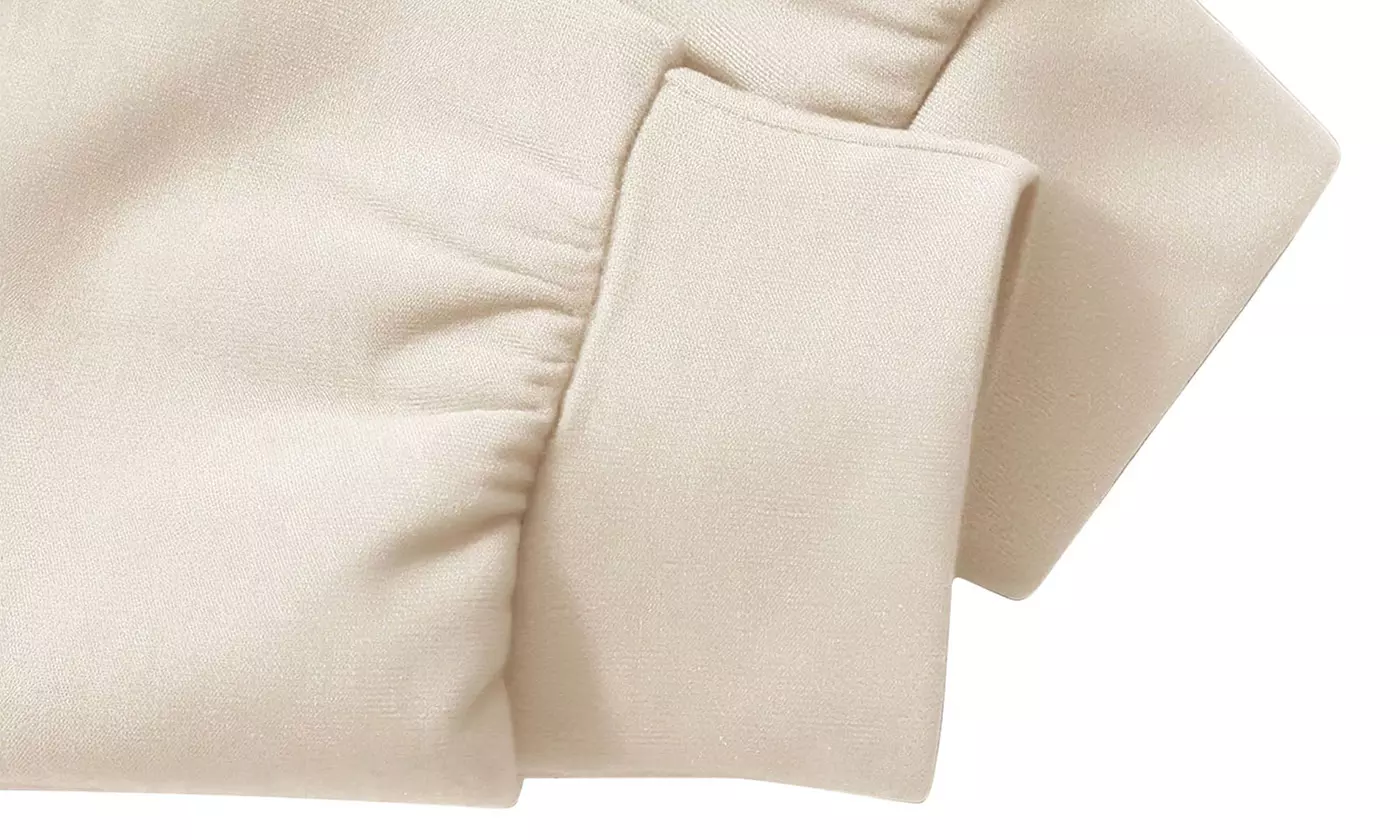 Women's Half Zip Lapel Sweatshirt Long Sleeve Crop Pullover Top Drawstring Hem