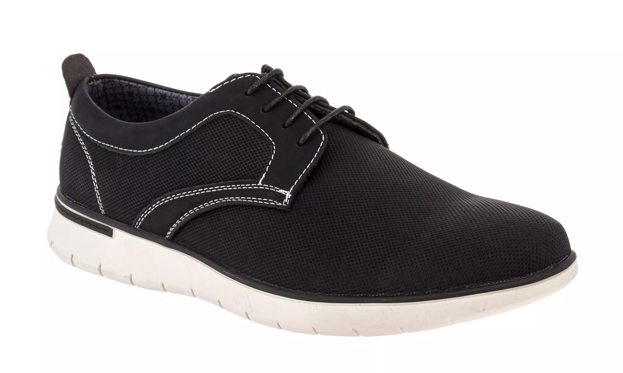 Franco Vanucci Men's Perforated Upper Oxford Shoes