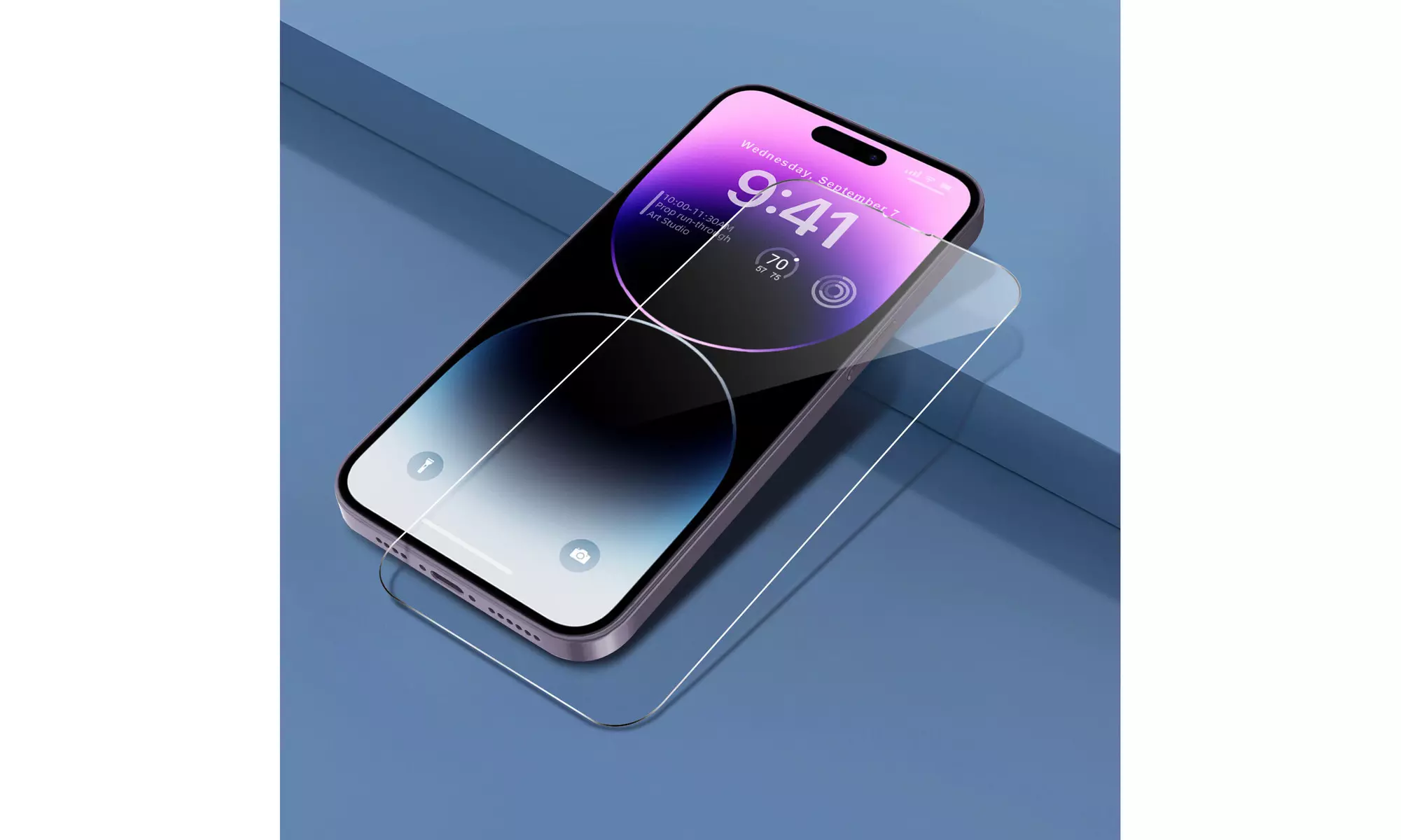 (2 Pack) Tempered Glass Screen Protectors For Apple iPhone 14 Pro Max/14 Plus