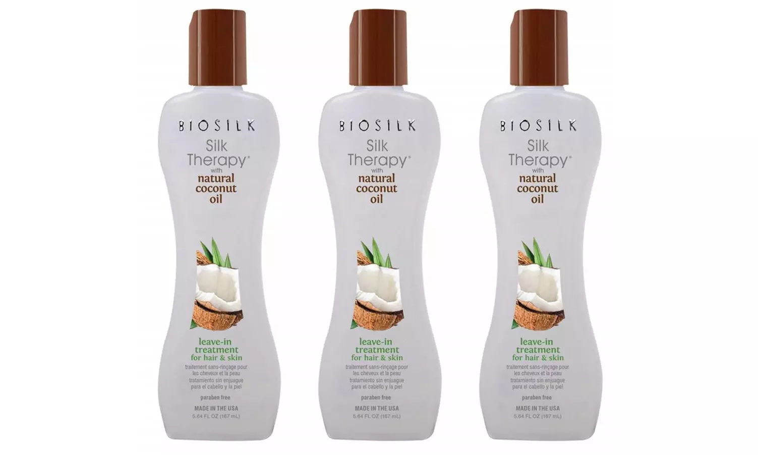 BIosilk Silk Therapy Coconut Leave in Treatment 5.64 oz