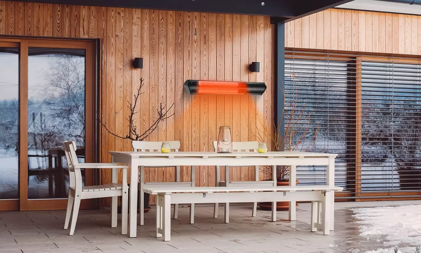 iMounTEK Infrared Hanging Electric Heat Lamp Outdoor Patio Heater