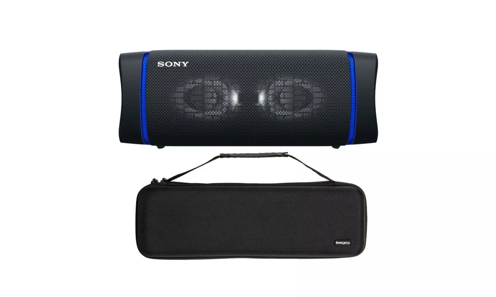 Sony SRSXB33 EXTRA BASS Bluetooth Wireless Portable Speaker (Black) with Case - Primary Image