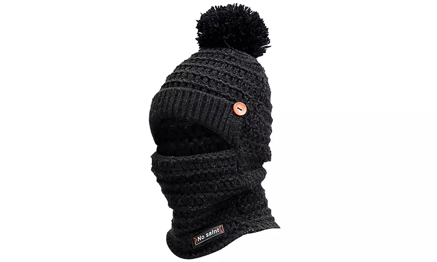 Womens Winter Hat Warm Thick Cap Scarf Knit Ski Beanies