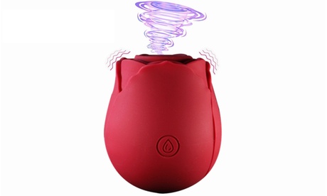 10 Speeds Vibration&Suction Rose Nipple Clitoral Sucking Vibrator Oral Sex Toy Rose Red