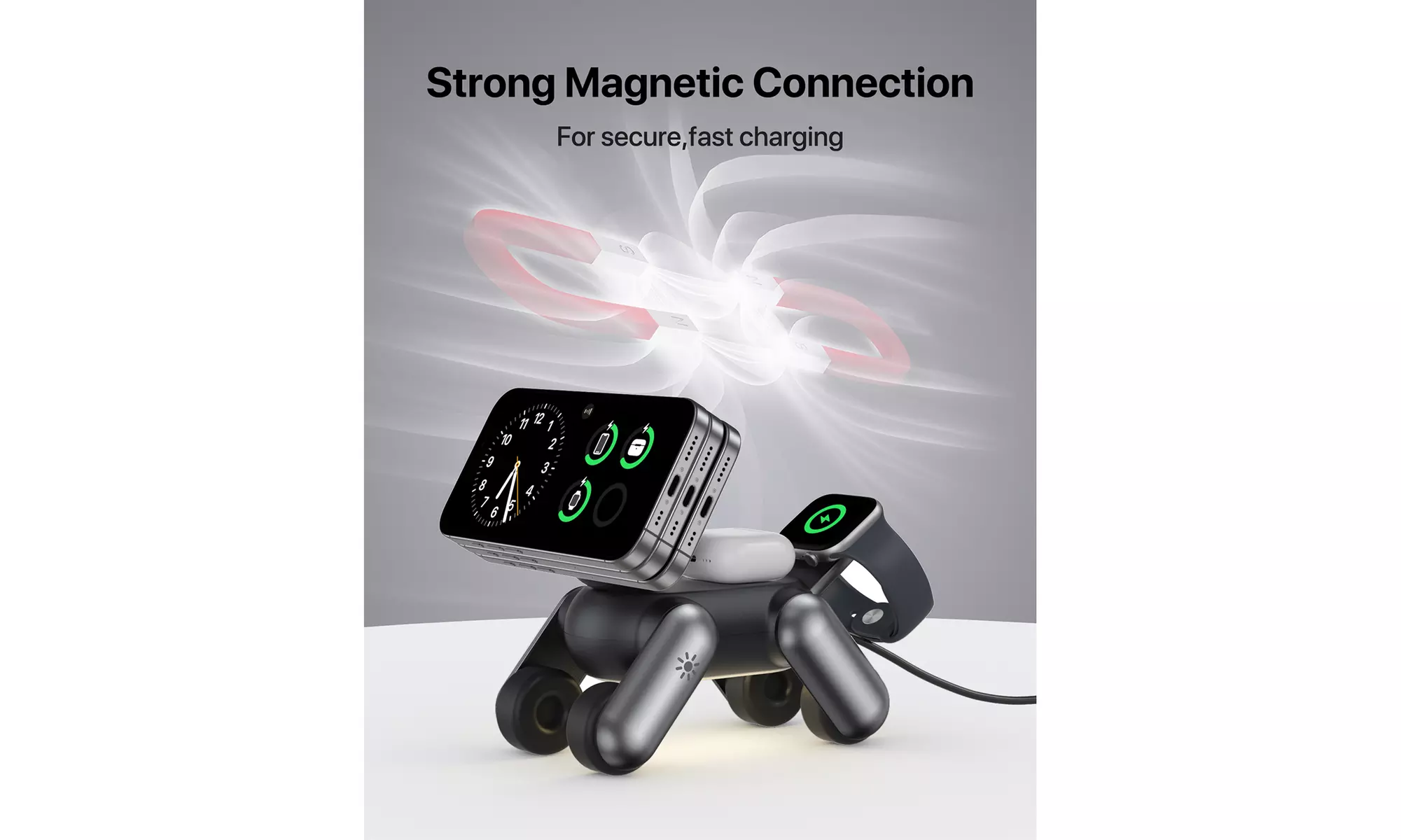 Waloo 3-in-1 Wireless Charging Stations for iPhone, Apple Watch & AirPods