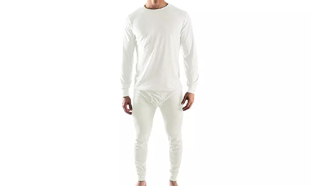 (2-Piece Set) Men's Thermal Long Johns Underwear - Second Medium