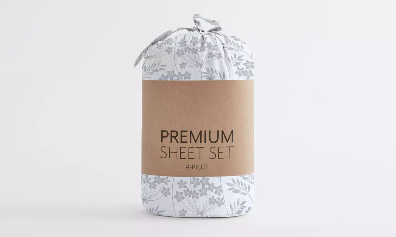Home Collection Premium Ultra Soft Pattern 4 Piece Bed Sheets Set