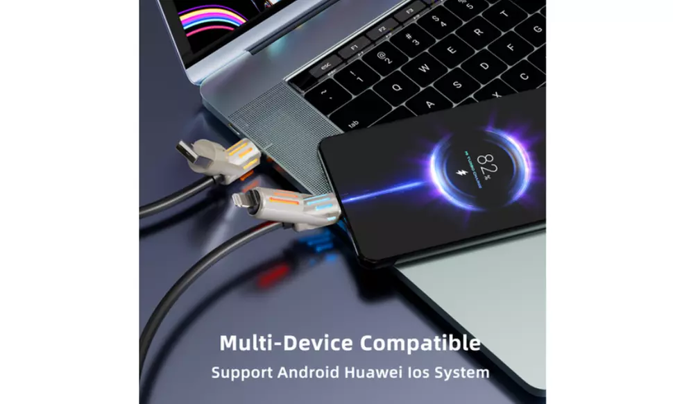 4-in-1 240W SuperFast Charging Cable LaptopCharging High Speed Cable