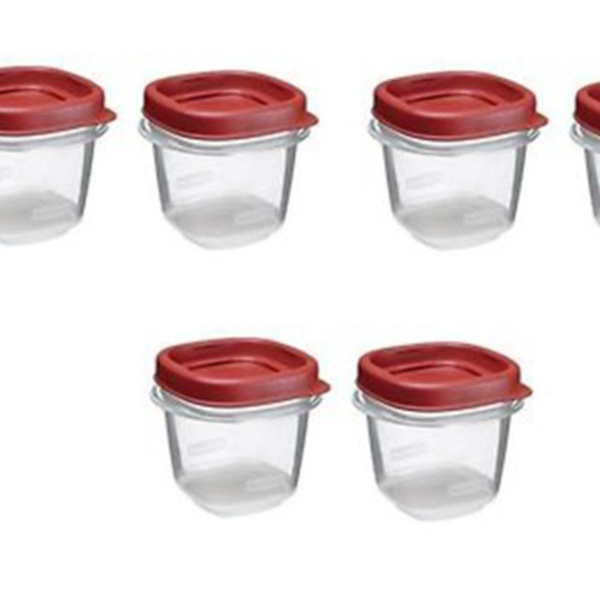 Easy Find Lid Square 1 2 Cup Food Storage Container 6 Pack