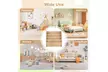 Costway 4-tier Kids Wooden Bookshelf Toddlers Book Rack with Deep Shelves - Second Medium