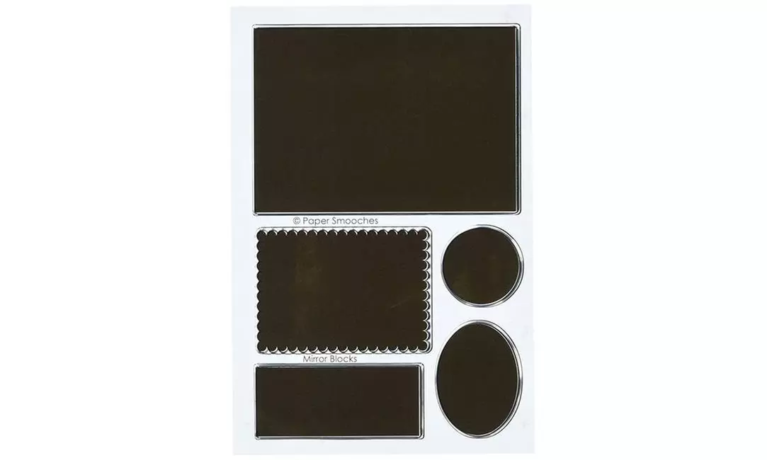 Paper Smooches A1S267 4 x 6 in. Mirror Blocks Clear Stamps - Primary Image