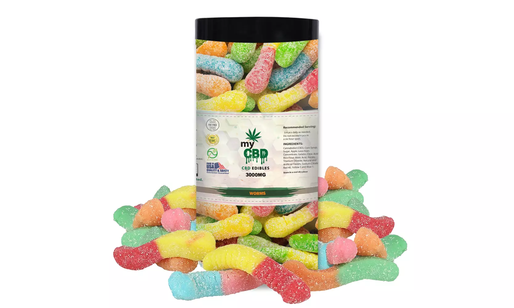myCBD High Strength CBD Infused Fruit Flavored Gummies (3000MG) - Second Medium